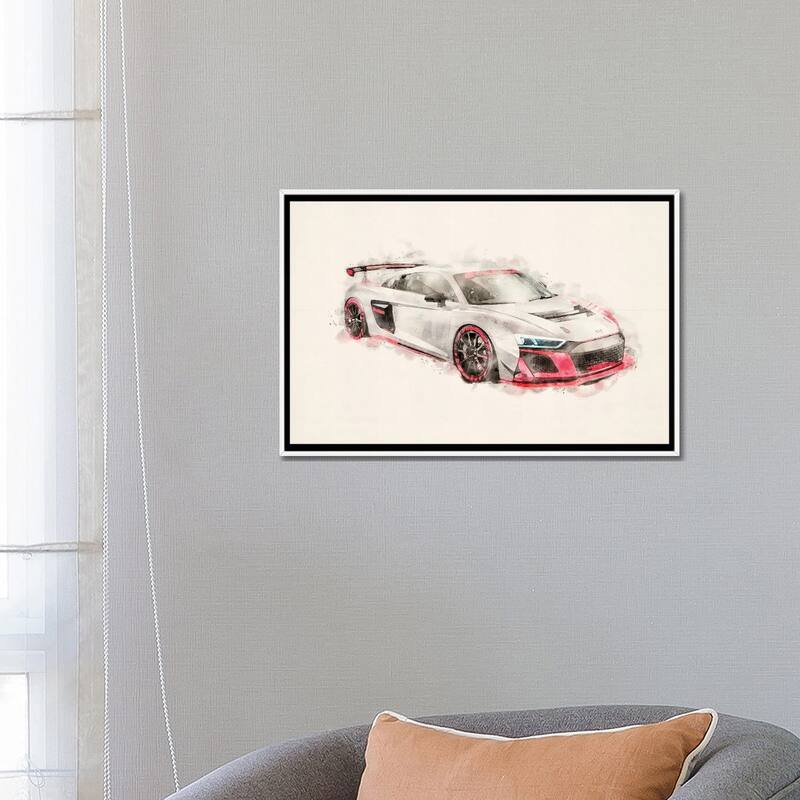 iCanvas "Audi Tuning R8 LMS GT4" by Paul Rommer Framed Bed Bath
